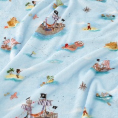 Belle & Boo Pirate Fleece Throw 150x200cm - Blue Belle & Boo Pirate Fleece Throw 150x200cm - Blue