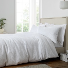 Bianca Fleur Matelasse Duvet Set - White Bianca Fleur Matelasse Duvet Set - White