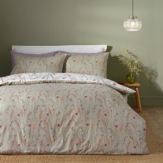 Catherine Lansfield Brushed Grasmere Floral Duvet Set - Green Catherine Lansfield Brushed Grasmere Floral Duvet Set - Green