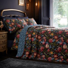 Dreams & Drapes Bejewelled Duvet Set - Navy Dreams & Drapes Bejewelled Duvet Set - Navy
