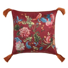 Dreams & Drapes Bejewelled Filled Cushion 43cm - Spice Dreams & Drapes Bejewelled Filled Cushion 43cm - Spice