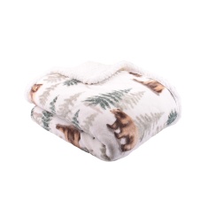 Dreams & Drapes Bear Walks Throw - Natural Dreams & Drapes Bear Walks Throw - Natural