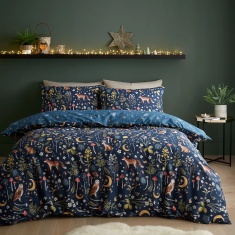 Catherine Lansfield Enchanted Twilight Duvet Set - Navy Catherine Lansfield Enchanted Twilight Duvet Set - Navy