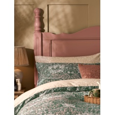 William Morris At Home Honeysuckle & Tulip Duvet Set - Sage/Plaster William Morris At Home Honeysuckle & Tulip Duvet Set - Sage/Plaster