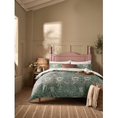 William Morris At Home Honeysuckle & Tulip Duvet Set - Sage/Plaster William Morris At Home Honeysuckle & Tulip Duvet Set - Sage/Plaster