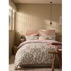 William Morris At Home Rose Brick Duvet Set - Pink/Sage William Morris At Home Rose Brick Duvet Set - Pink/Sage