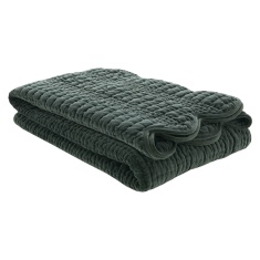 Laura Ashley Scalloped Bedspread - Pine Green Laura Ashley Scalloped Bedspread - Pine Green