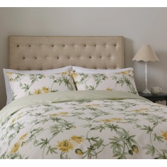 Fable Passionflower Duvet Set - Primrose & Soft Green Fable Passionflower Duvet Set - Primrose & Soft Green