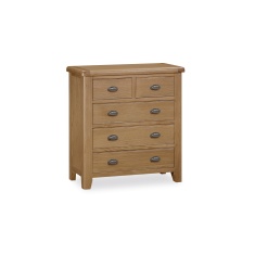 Juniper 5 Drawer Chest of Drawers - Smoked Oak Juniper 5 Drawer Chest of Drawers - Smoked Oak