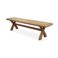 Juniper 200cm Dining Bench - Smoked Oak Juniper 200cm Dining Bench - Smoked Oak