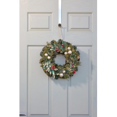 Smart Garden Green & Gold Bauble Pinecone Wreath - 36cm Smart Garden Green & Gold Bauble Pinecone Wreath - 36cm