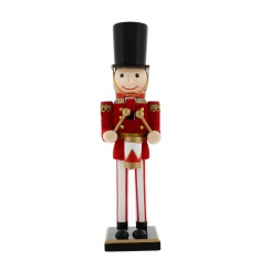 Festive Soldier Wooden Drummer Nutcracker - 30cm Festive Soldier Wooden Drummer Nutcracker - 30cm