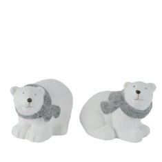 Kaemingk Polar Bear Terracotta Figure (Assorted Styles) - 9.5cm Kaemingk Polar Bear Terracotta Figure (Assorted Styles) - 9.5cm