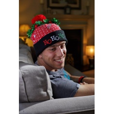Smart Garden Flash! Luxury Beanie - Ho Ho Ho Hat Smart Garden Flash! Luxury Beanie - Ho Ho Ho Hat