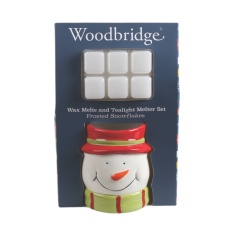 Woodbridge Snowman Melter & Wax Melts Gift Set Woodbridge Snowman Melter & Wax Melts Gift Set