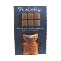 Woodbridge Gingerbread Melter & Wax Melts Gift Set Woodbridge Gingerbread Melter & Wax Melts Gift Set