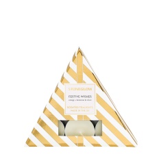 Stoneglow Festive Wishes Orange, Cinnamon & Clove Fragranced Tealights - Pack of 6 Stoneglow Festive Wishes Orange, Cinnamon & Clove Fragranced Tealights - Pack of 6