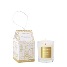 Stoneglow Festive Wishes Orange, Cinnamon & Clove Scented Candle - Votive Stoneglow Festive Wishes Orange, Cinnamon & Clove Scented Candle - Votive