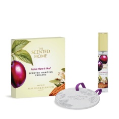 Ashleigh & Burwood Scented Home Velvet Plum & Oud Hanging Ceramic Pomander Ashleigh & Burwood Scented Home Velvet Plum & Oud Hanging Ceramic Pomander