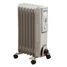 Daewoo HEA1130GE 1500W Oil Filled Portable Radiator - White Daewoo HEA1130GE 1500W Oil Filled Portable Radiator - White