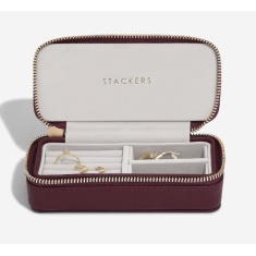 Stackers Medium Travel Jewellery Box - Burgundy Stackers Medium Travel Jewellery Box - Burgundy