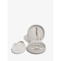 Stackers Round Jewellery Roll - Limestone Stackers Round Jewellery Roll - Limestone