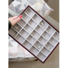 Stackers Classic Trinket Layer - Burgundy Stackers Classic Trinket Layer - Burgundy