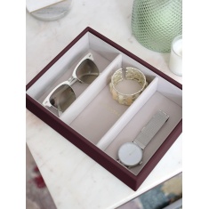 Stackers Classic 3 Section Deep Layer - Burgundy Stackers Classic 3 Section Deep Layer - Burgundy