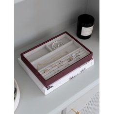 Stackers Classic Ring & Bracelet Layer - Burgundy Stackers Classic Ring & Bracelet Layer - Burgundy