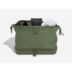 Stackers Large Washbag - Green Canvas Stackers Large Washbag - Green Canvas