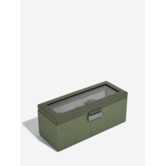 Stackers Watch Box 4 Piece - Green Canvas Stackers Watch Box 4 Piece - Green Canvas