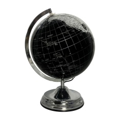 Gleneagles Travel Globe LED 25cm - Black & Silver Gleneagles Travel Globe LED 25cm - Black & Silver