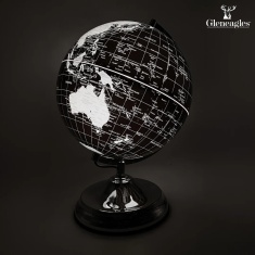 Gleneagles Travel Globe LED 25cm - Black & Silver Gleneagles Travel Globe LED 25cm - Black & Silver