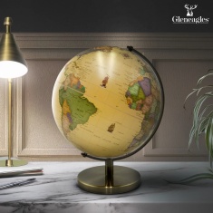Gleneagles Travel Globe LED 20cm - Antique Style Gleneagles Travel Globe LED 20cm - Antique Style