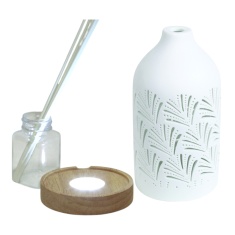 Aromatize LED Ceramic Clean Linen Diffuser 19cm - Fan Aromatize LED Ceramic Clean Linen Diffuser 19cm - Fan