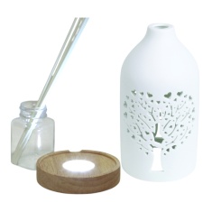 Aromatize LED Ceramic Clean Linen Diffuser 19cm - Tree Aromatize LED Ceramic Clean Linen Diffuser 19cm - Tree