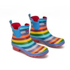 Rouchette Rainbow Meadow Ankle Wellies - Multi Rouchette Rainbow Meadow Ankle Wellies - Multi