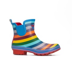 Rouchette Rainbow Meadow Ankle Wellies - Multi Rouchette Rainbow Meadow Ankle Wellies - Multi