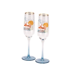 Cath Kidston Christmas Journey Champagne Flutes - Set of 2 Cath Kidston Christmas Journey Champagne Flutes - Set of 2