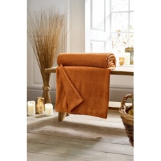 Deyongs Snuggle Touch Throw 140x180cm - Rust Deyongs Snuggle Touch Throw 140x180cm - Rust