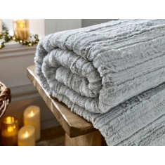 Deyongs Chatsworth Faux Fur Throw 130x170cm - Grey Deyongs Chatsworth Faux Fur Throw 130x170cm - Grey