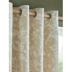 Laura Ashley Lloyd Lined Eyelet Curtains - Caramel Laura Ashley Lloyd Lined Eyelet Curtains - Caramel