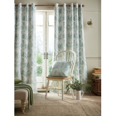 Laura Ashley Tuileries Blackout Lined Eyelet Curtains - Dark Sage Laura Ashley Tuileries Blackout Lined Eyelet Curtains - Dark Sage
