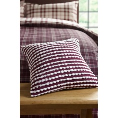Catherine Lansfield Stab Stitch Cushion 43cm - Plum Catherine Lansfield Stab Stitch Cushion 43cm - Plum