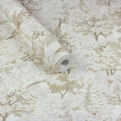 Arthouse Organic Forest Wallpaper - Neutral/Gold Arthouse Organic Forest Wallpaper - Neutral/Gold