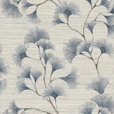 Arthouse Ginkgo Leaf Trail Wallpaper - Blue/Grey Arthouse Ginkgo Leaf Trail Wallpaper - Blue/Grey