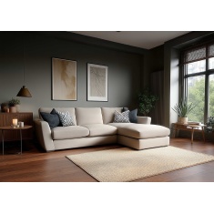 Harper Large 3 Seater Chaise Sofa in Fabric Harper Large 3 Seater Chaise Sofa in Fabric