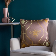 Furn Bee Deco 43cm Filled Cushion - Blush Furn Bee Deco 43cm Filled Cushion - Blush