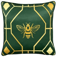 Furn Bee Deco 43cm Filled Cushion - Emerald Furn Bee Deco 43cm Filled Cushion - Emerald