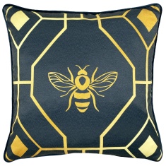 Furn Bee Deco 43cm Filled Cushion - Navy Furn Bee Deco 43cm Filled Cushion - Navy